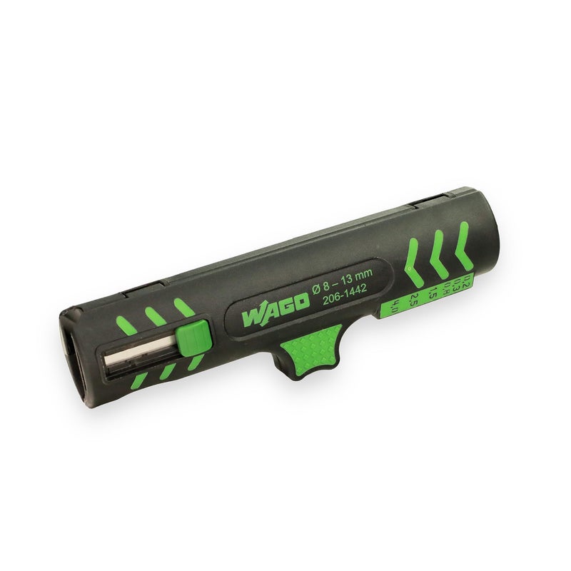 Wago 206-1442 | WAGO universal cable stripper | integrated convenience blade | Ã˜ 8mm â€¦ 13mm | [Single item] - Image 1