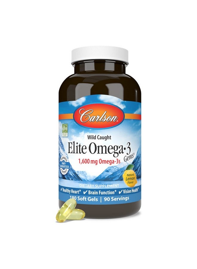 كارلسون - أوميغا 3 جيمز النخبة، 1600 ملغ من أوميغا 3، لدعم القلب والدماغ والرؤية، من برية، برتقال، 180 كبسولة هلامية ناعمة - Image 4