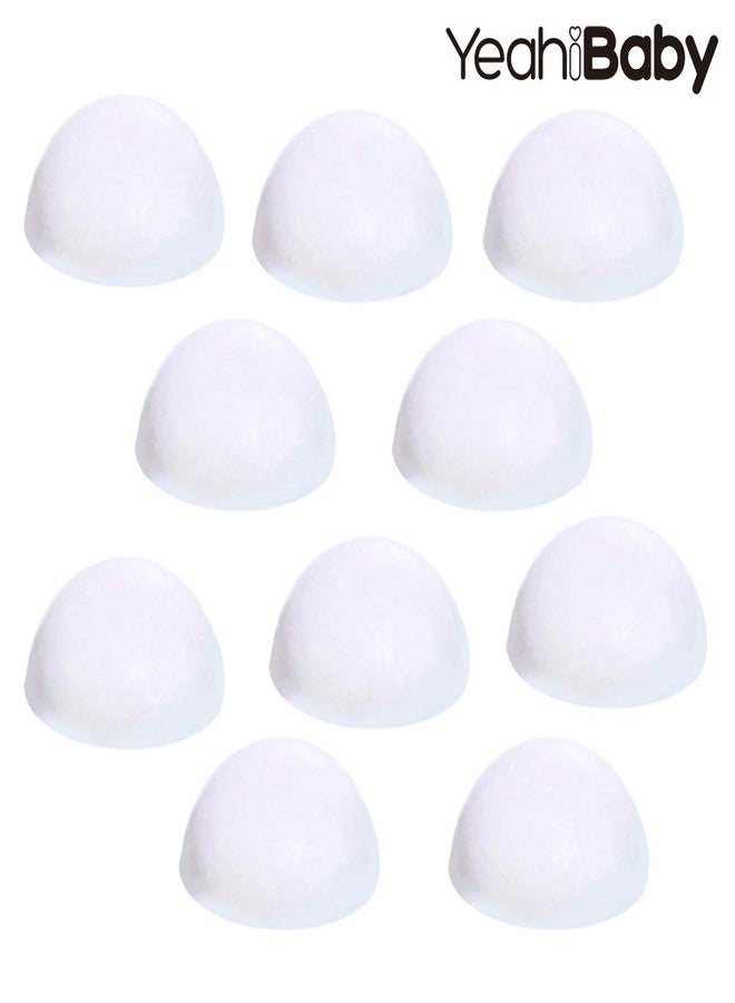 YeahiBaby 10 قطع كرات رغوية بيضاء شكل نصف كرة زينة عيد الميلاد مجموعة حرف عيد الميلاد DIY زينة عيد الميلاد، 2 بوصة (قطر) - Image 5