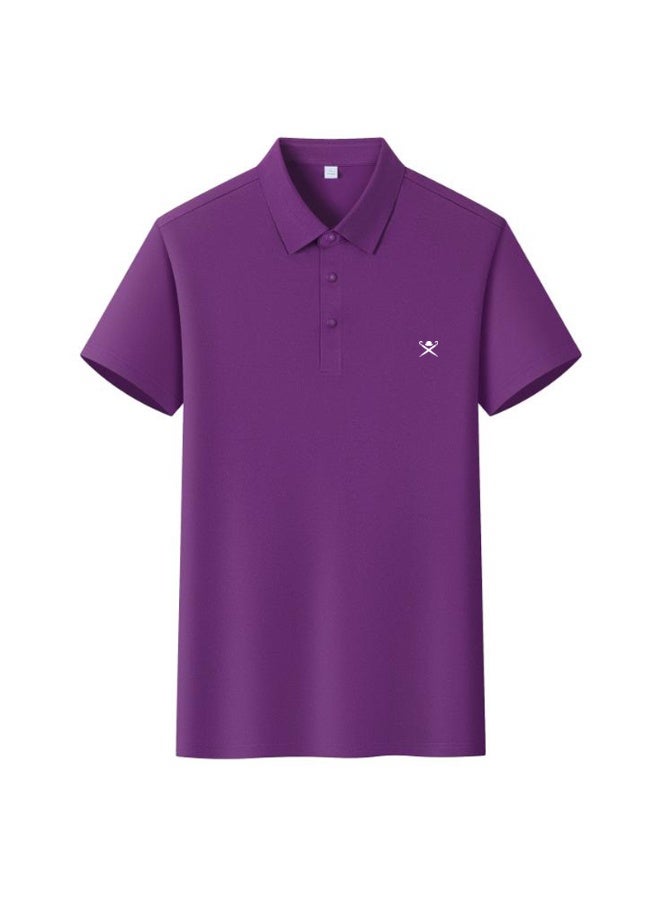 Hackett London Unisex solid color golf Polo shirt simple IOLO printing, breathable sports casual short-sleeved shirt. - Image 5