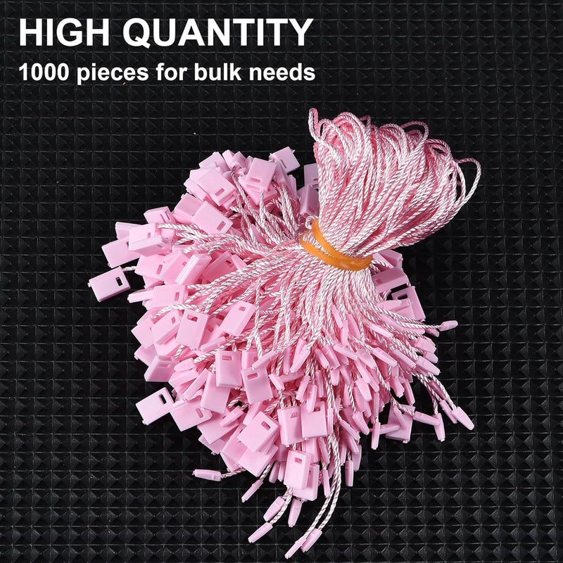 MGTECH 7 Inch 1000pcs Hang Tag Strings, Retail Price Hang Tag String Fasteners, Pink - Image 5