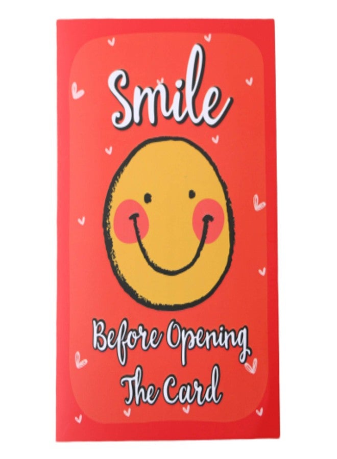 Oye Happy Emoji Face Greeting Card ,Cute and Cheesy Card for Birthday-1Piece - Image 1