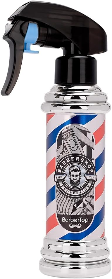 Barber Spray Bottle Barber Stylist Fine Mist Sprayer Refillable Container  Spray Bottle for Hairdressing Cleaning Plants 676 ounce Silvery