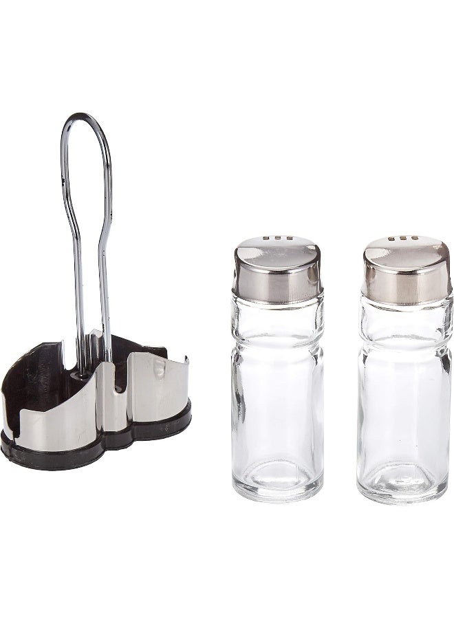 Harmony Harmony TABEL TOP 2PC SALT/PEPPER WITH METAL RACK 85188  - Image 2
