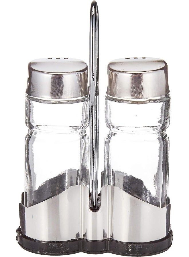 Harmony Harmony TABEL TOP 2PC SALT/PEPPER WITH METAL RACK 85188  - Image 1