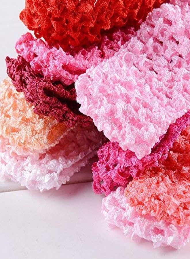 FAMEZA 2 pcs Baby Girl Headbands Elastic Crochet Hair Bands Hair Accessories,Boutique Girls Stretch Headbands Girl,Baby,Headbands,Hair,Baby Girl,Hair Accessories,Crochet Hair,Baby Headbands - Image 3