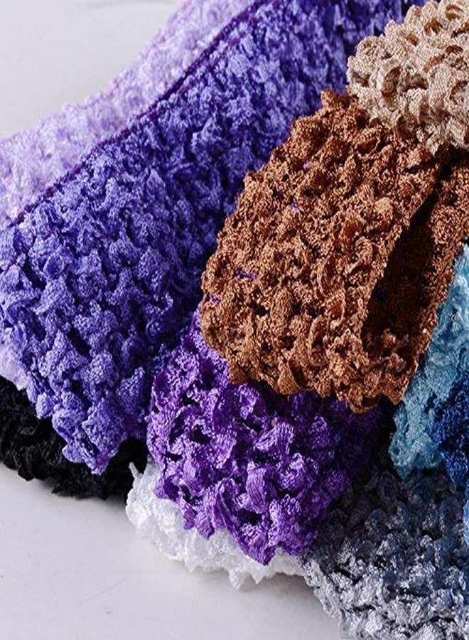 FAMEZA 2 pcs Baby Girl Headbands Elastic Crochet Hair Bands Hair Accessories,Boutique Girls Stretch Headbands Girl,Baby,Headbands,Hair,Baby Girl,Hair Accessories,Crochet Hair,Baby Headbands - Image 4