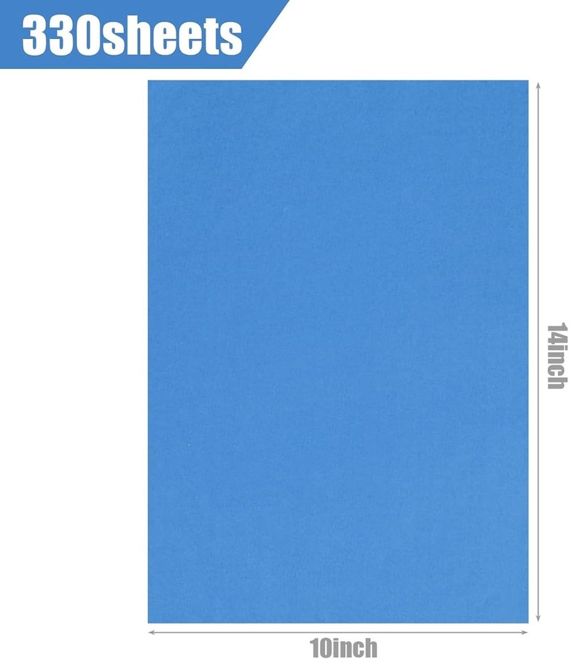 Koogel 330 Sheets Tissue Paper Bulk, 14 x 10 Inch Blue Gift Wrapping Tissue Paper for Wedding Birthday DIY Crafts Art Project - Image 2