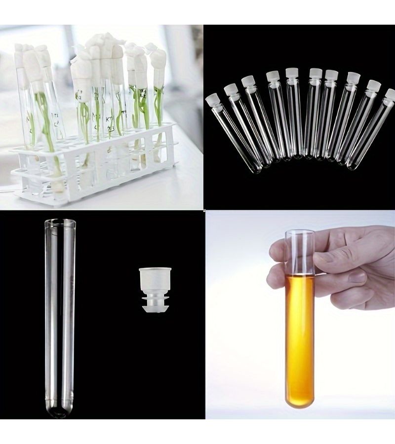 100 Pcs 13x78mm Clear Plastic Test Tubes With Lids For Science Experiments - Image 5