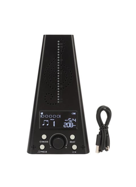 Digital Metronome Tuner Volume Adjustable Multifunctional Electronic Metronome for Violin Drum Piano