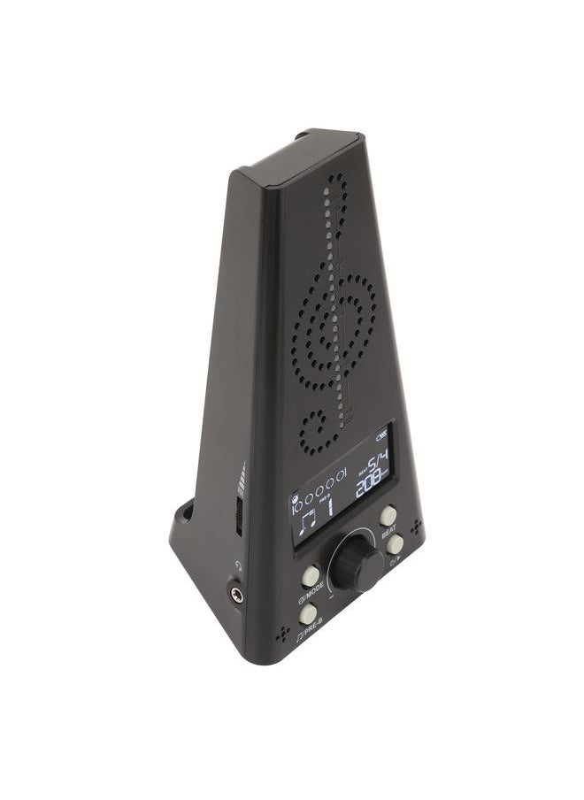 Digital Metronome Tuner Volume Adjustable Multifunctional Electronic Metronome for Violin Drum Piano