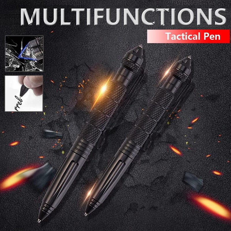 Lsqurel Tungsten Steel Tactical Pen for Glass Breaker Mutifunction Defense Pen (4 Pack) - Image 3