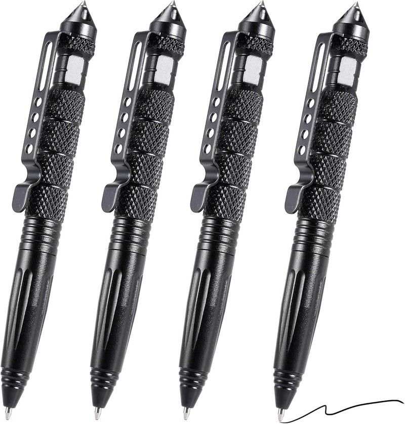 Lsqurel Tungsten Steel Tactical Pen for Glass Breaker Mutifunction Defense Pen (4 Pack) - Image 1