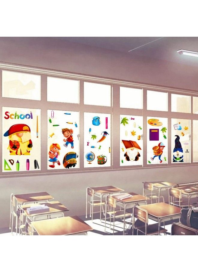 HOWAF - Back To School Window Clings First Day Of School Window Decals For School Classroom Decorations Reusable Static Window Stickers For Welcome Back To School Day Supplies 9 Sheets - Image 1