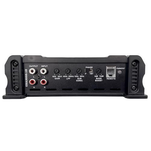Orion Cobalt CBA3000.1D Monoblock 1-Channel Class D Amplifier for Car Subwoofer, 3000W, 2/4 Ohm Stable, Adjustable Low Pass & Subsonic Filter with Bass Boost, MOSFET Power Supply, Bass Knob Included - Image 3