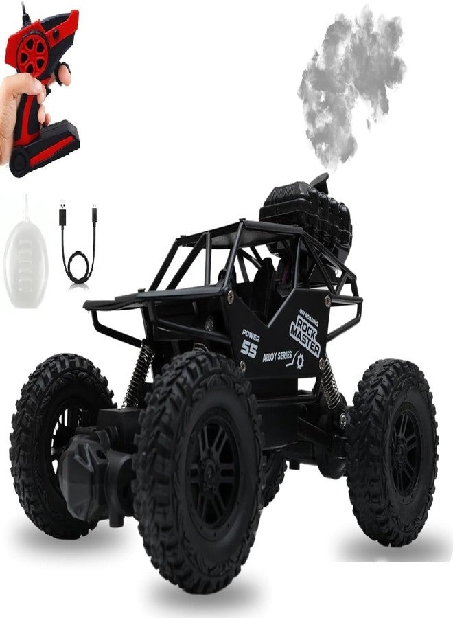 Royals hub Offroader 2Wd Rc Car High Speed | 5 Functions 1:18 RC Car with Smoke Fog | Styled as Rock Crawler Climbing Monster Truck | Rechargeable Remote Control Car for Kids (Multi-Color) - Image 1