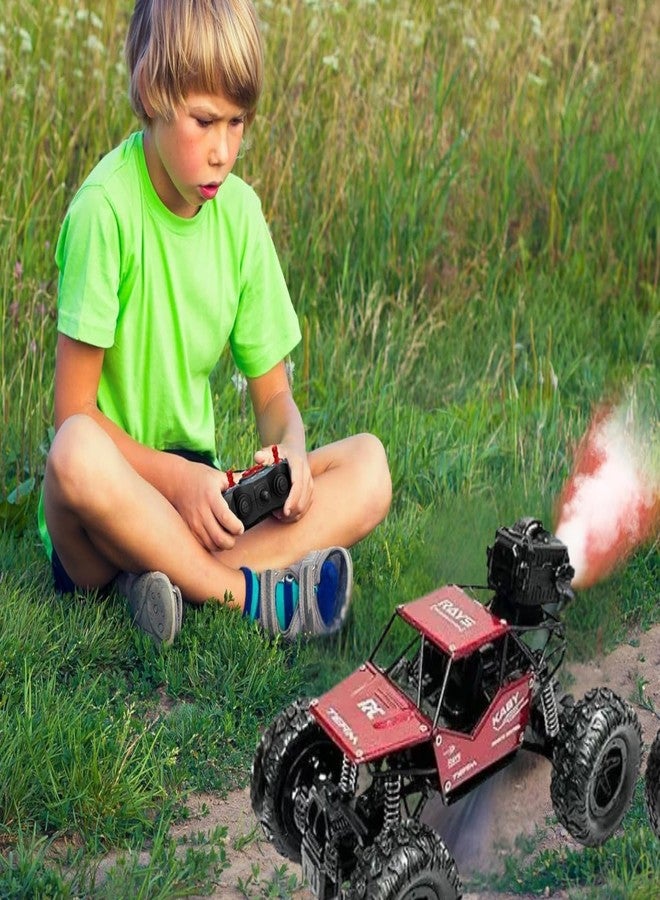 Royals hub Offroader 2Wd Rc Car High Speed | 5 Functions 1:18 RC Car with Smoke Fog | Styled as Rock Crawler Climbing Monster Truck | Rechargeable Remote Control Car for Kids (Multi-Color) - Image 2