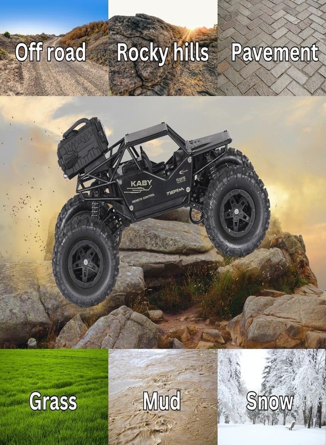 Royals hub Offroader 2Wd Rc Car High Speed | 5 Functions 1:18 RC Car with Smoke Fog | Styled as Rock Crawler Climbing Monster Truck | Rechargeable Remote Control Car for Kids (Multi-Color) - Image 4