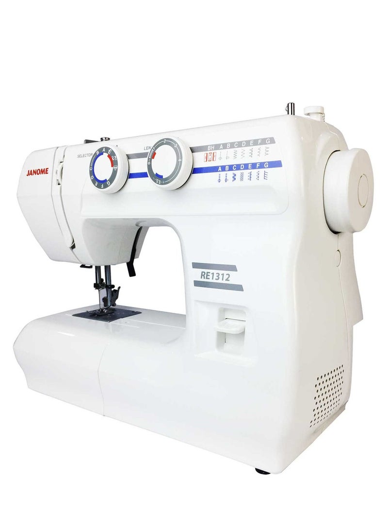 جانوم ماكينة خياطة منزلية Janome موديل RE1312 ( بدون غطاء بلاستيك) - Image 2