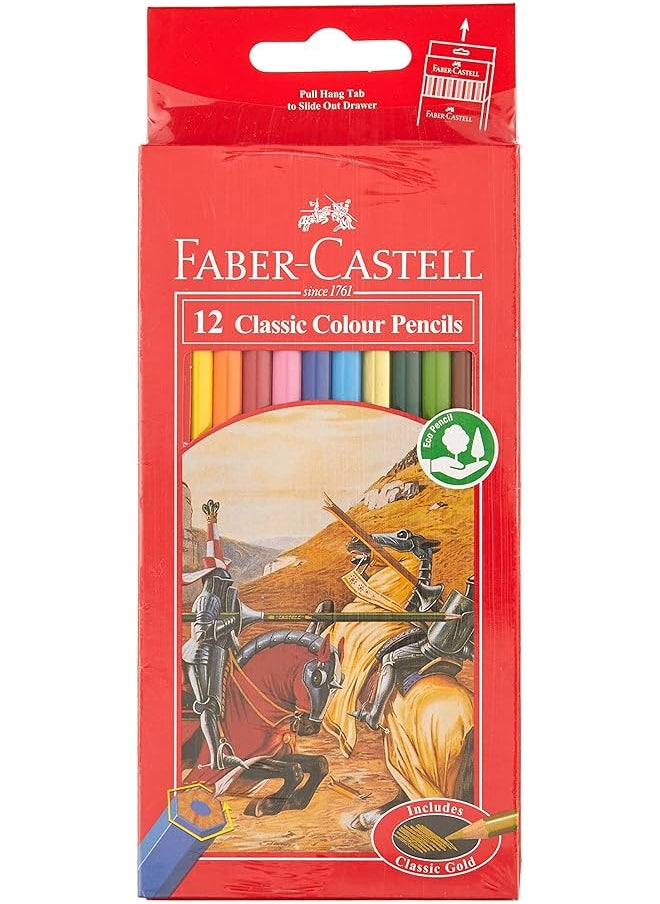 FABER-CASTELL - 115852 Classic Color Pencil 12 Pieces - Image 1