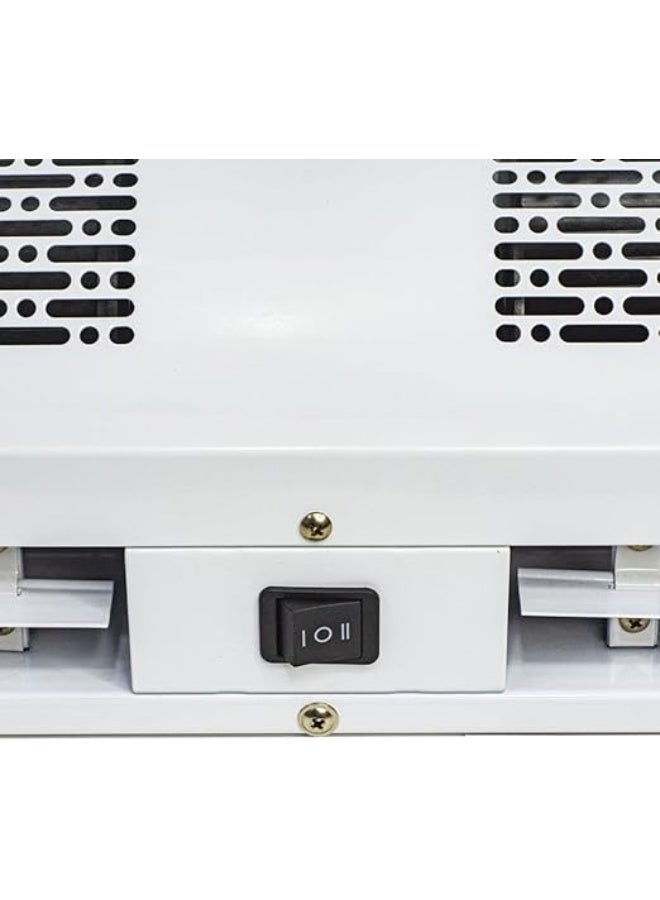 Professional 120cm air curtain with a powerful motor for dust and insect blockage; advanced air barrier to maintain air conditioning coolness and save energy; modern design for spacious entrances, shops, and offices - White - Image 3