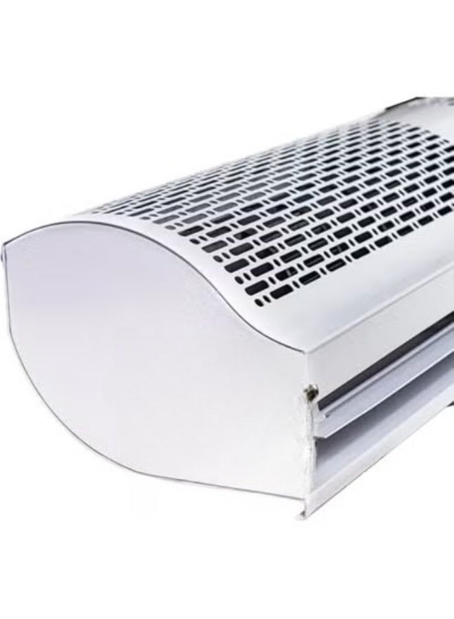 Professional 120cm air curtain with a powerful motor for dust and insect blockage; advanced air barrier to maintain air conditioning coolness and save energy; modern design for spacious entrances, shops, and offices - White - Image 4