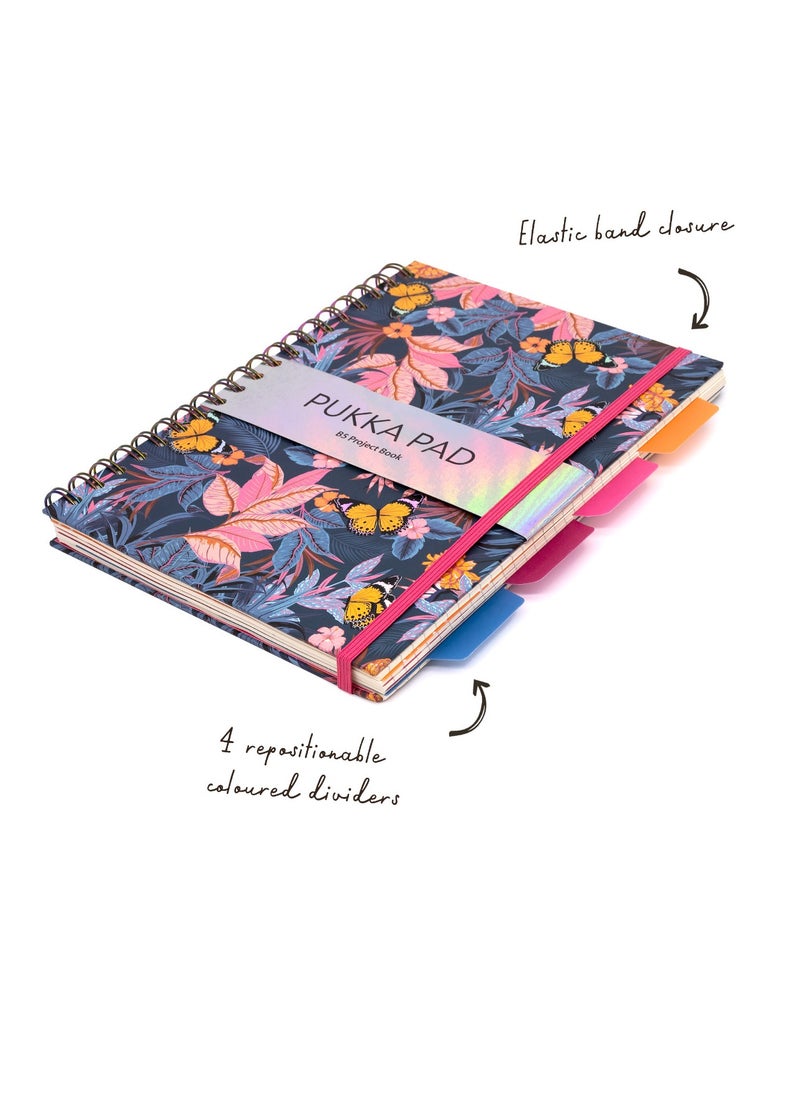 Pukka Pad - B5 Size Bloom Hardcover Notebooks With Elastic Closure - Image 1