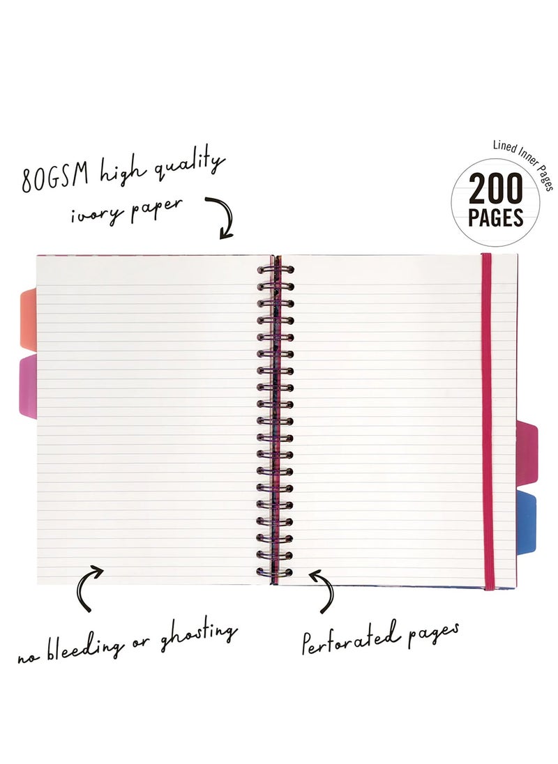 Pukka Pad - B5 Size Bloom Hardcover Notebooks With Elastic Closure - Image 1