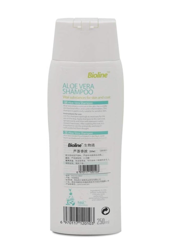 Bioline Aloe Vera Dog Shampoo 250ml - Image 2