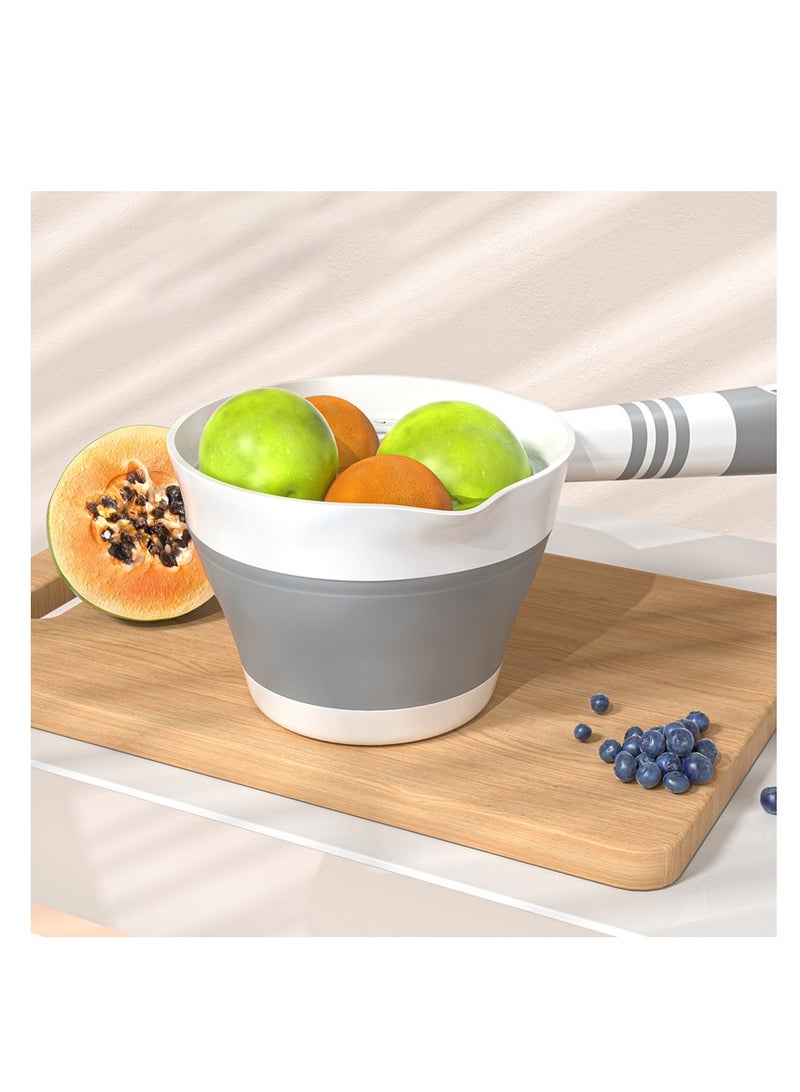 Generic Folding Water Ladle, Collapsible Water Dipper, Folding Water Scoop,Portable Water Spoon for Kitchen Bathroom Garden（Gray）  - Image 5