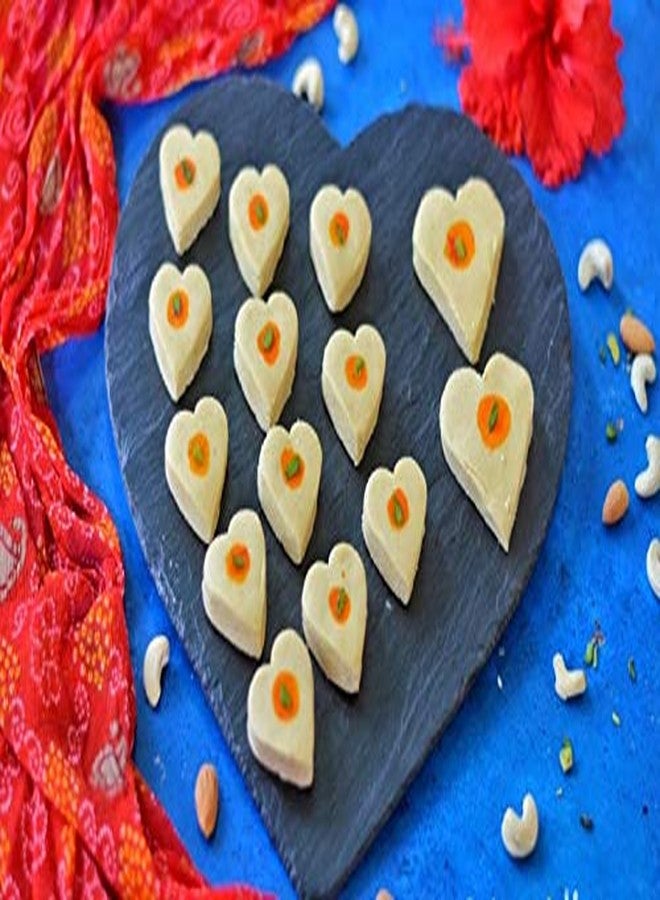 DS Heart Shape Peda Stamp | Sweet Mawa Press Cutter | DIY Mithai Maker Puch and Press Tool for Sweets Making at Home - Image 5