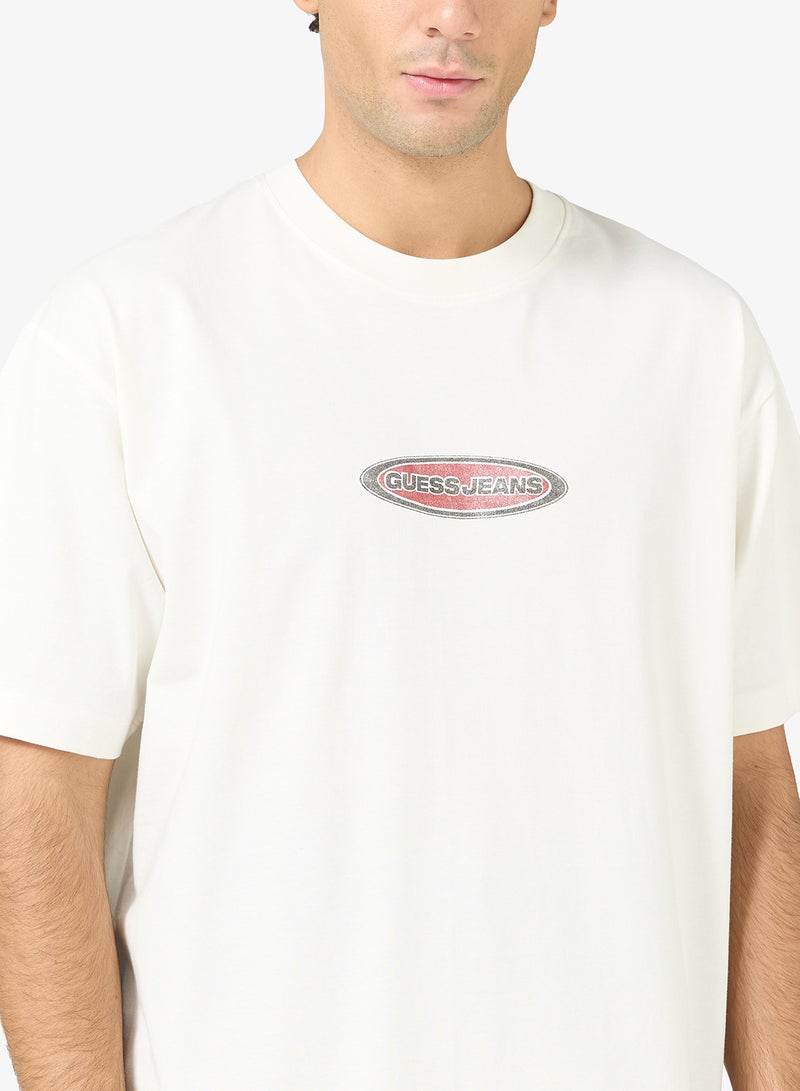 جس تيشيرت كاجوال واسع بياقة دائرية - Image 3