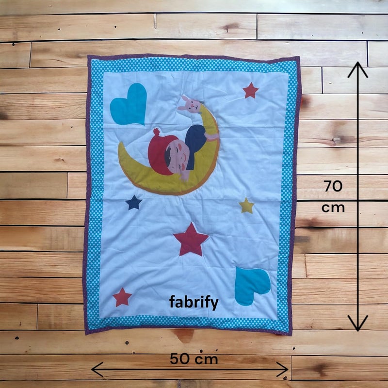 Fabrify 100 Cotton Baby Printed Mattress Godadi Rilka Bed Crib Cot Sheet Design 8 70x50 - Image 2