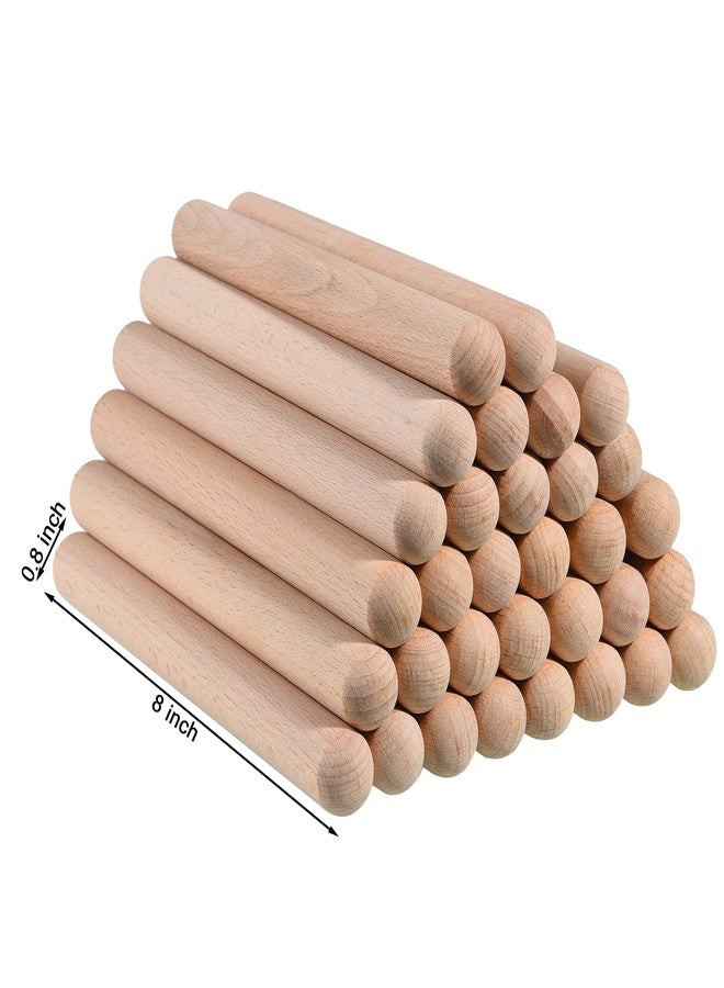 MGTECH 32 Pieces Rhythm Sticks for Kids Bulk, 8 Inch Wood Music Lummi Sticks Classroom Percussion Instrument - Image 2
