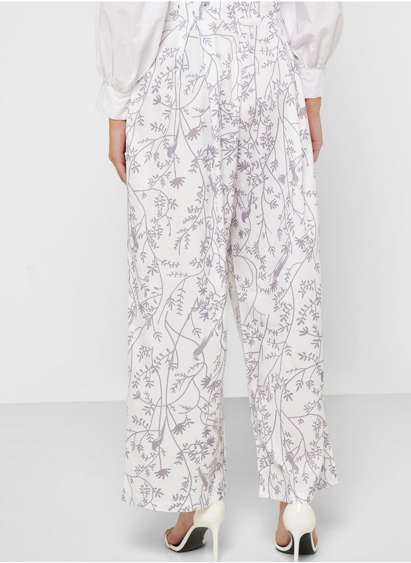Khizana - Wide Leg Printed Pant - Image 1