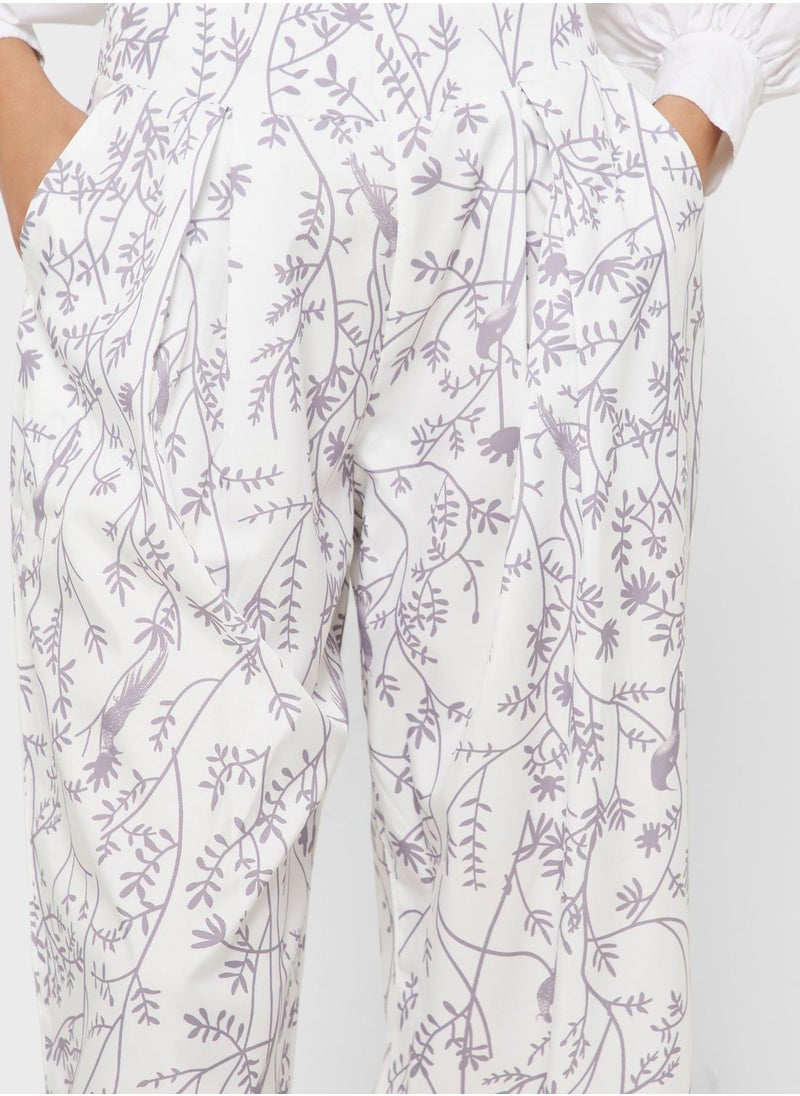 Khizana - Wide Leg Printed Pant - Image 1