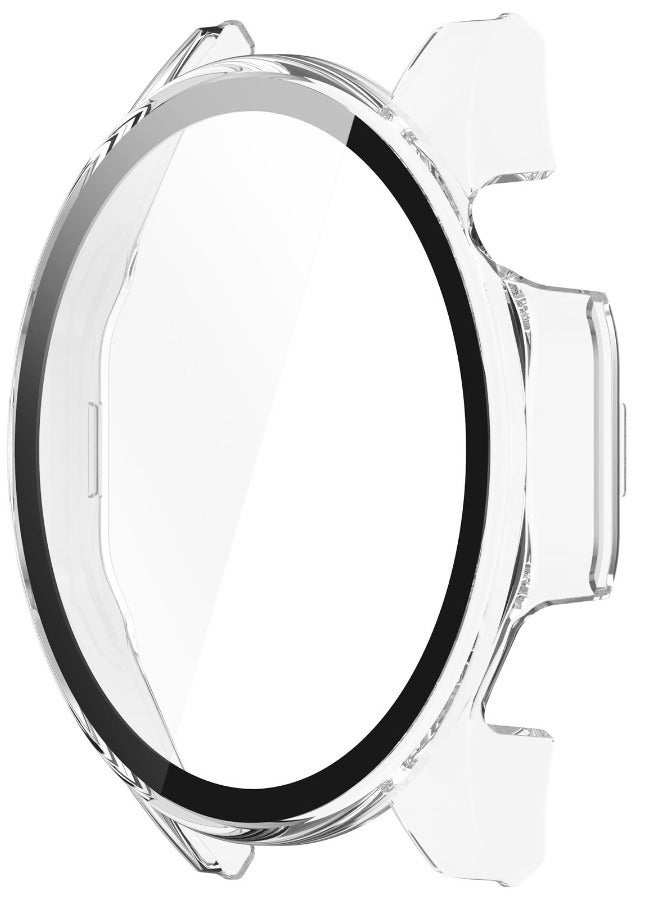 HUAWEI WATCH GT 4 46mm Case with 9H Tempered Glass Screen Protector, Unique Design Hard PC Waterproof Cover, Touch Sensitive Full Coverage Accessories for Huawei Watch GT4 46mm（Clear) - Image 2