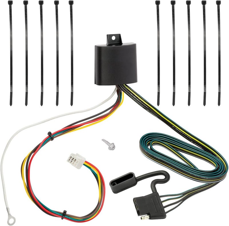 Tekonsha 118278 4-Flat Tow Harness Wiring Package with Circuit Protected ModuLite HD Module