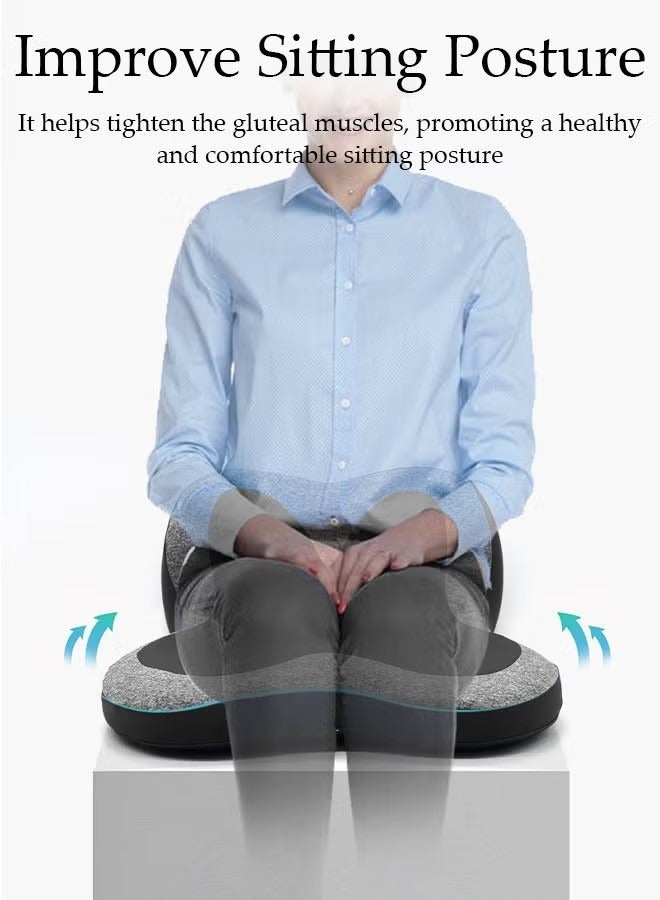 GUDOO Seat Cushion Memory Foam Cushion for Office Chair Car Seat Airplane Bleacher Sciatica Hip Coccyx Pain Relief Desk Chair Cushion for Long Sitting Office Workers Car Drivers - Image 5