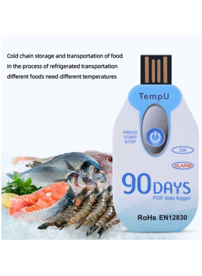 PDF Single Use Disposable USB 90 days Temperature Data Recorder Logger Tempu02