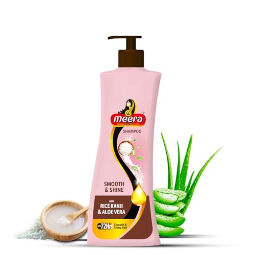 Meera Smooth & Shine Shampoo with Rice Kanji & Aloe Vera | Up to 72 Hours Smooth & Shiny Hair | Nourishes & Softens Hair | Suitable for Men & Women | 340ml - Image 1