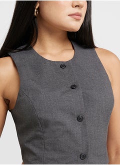 VERO MODA Button Detailed Waistcoat  - Image 3