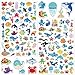 LINAYE 1480PCS Ocean Stickers for Kids 24 Sheets Vinyl Waterproof Under The Sea Fish Animal Stickers for Ocean Sea Party Favors Scrapbooking Water Bottles - Image 3