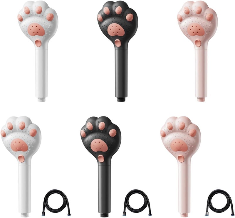 Adorable Cats Paws Design Shower Head ABS with Efficient Water Filtrations Systems Multifunctional for Bathroom - Image 3