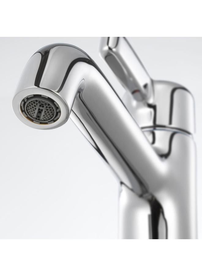 Zaboon Wash-Basin Mixer Tap, Tall, Chrome-Plated - Image 4