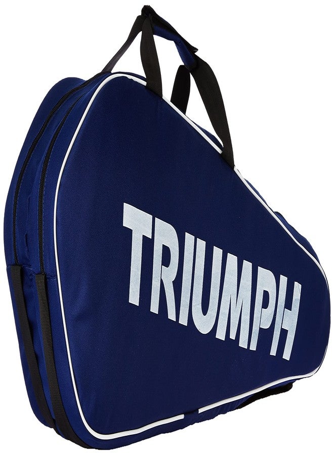 ترايامف مضرب تنس الريشة Triumph Virtue Graphite خفيف الوزن مع أوتار، وحقيبة Star-6R ذات قسمين، لون أزرق - Image 3