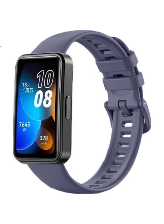 Ten Flashes Huawei Band 8/9/10 Nfc Standard Edition Silicone Wristband Universal Smart Sports Band Midnight Blue - Image 2