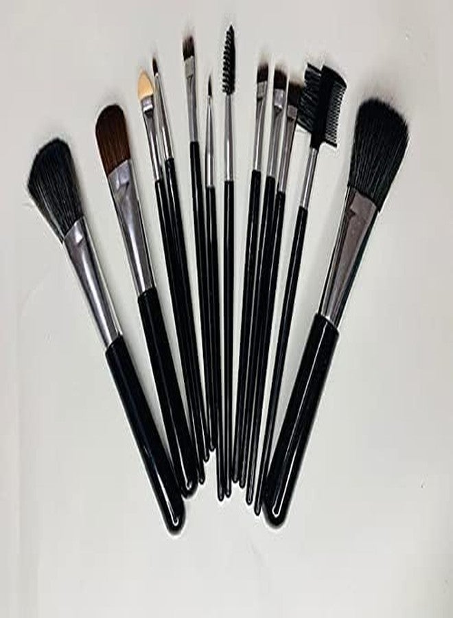PARVY Professional Makeup Brush Set,12 pcs Makeup Brush Set, Brush For Powder, Blush, Flat, Eyeliner, EyeShadow Foundation, Concealer, Eyebrow, Nose Shadow, Eyelash Comb, Eyelash Brush - Image 5