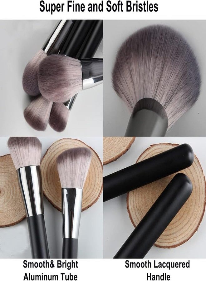 PARVY Professional Makeup Brush Set,12 pcs Makeup Brush Set, Brush For Powder, Blush, Flat, Eyeliner, EyeShadow Foundation, Concealer, Eyebrow, Nose Shadow, Eyelash Comb, Eyelash Brush - Image 4