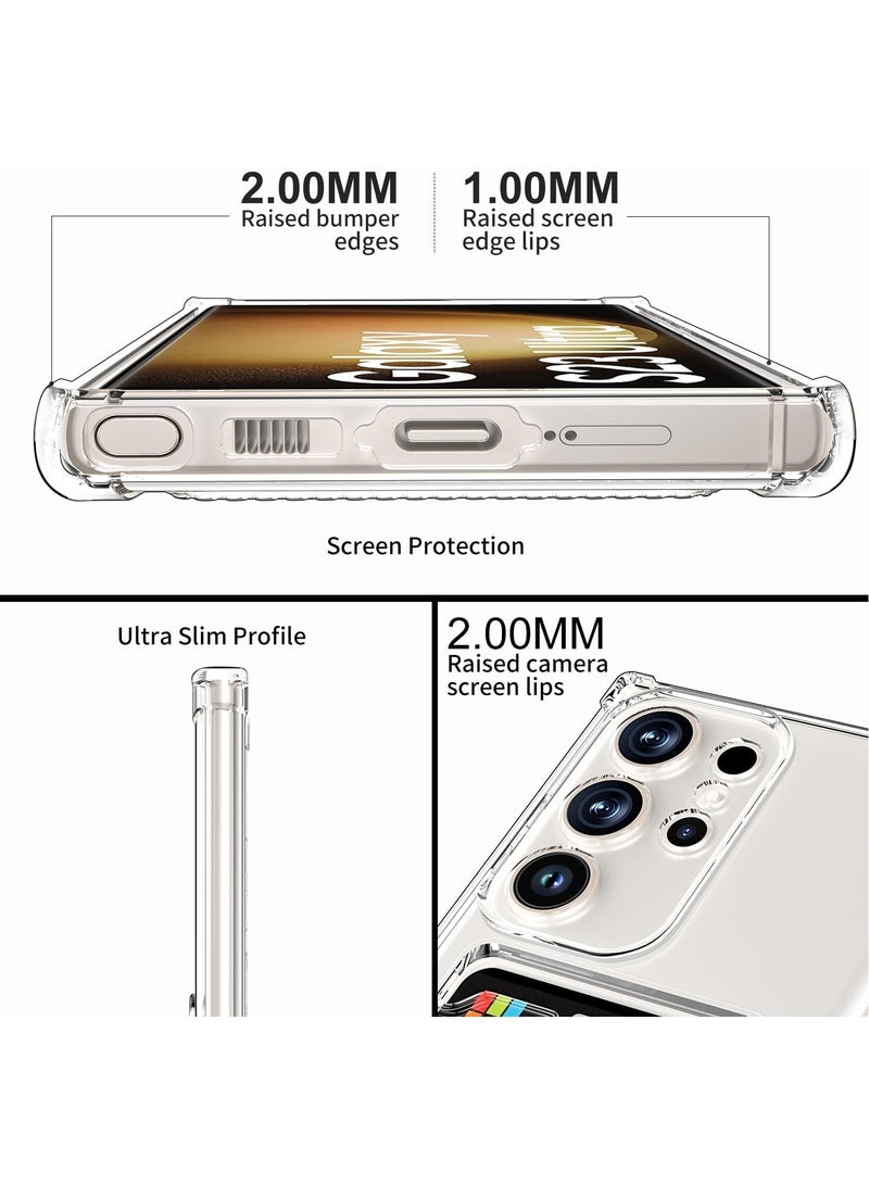 Wallet Phone Case Slim Fit Card Slot Transparent Case Protective Soft Shockproof Case with Card Holder For Samsung Galaxy Note 8  - Image 5